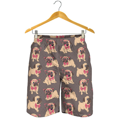 Pug Pattern Print Design A05 Mens Shorts