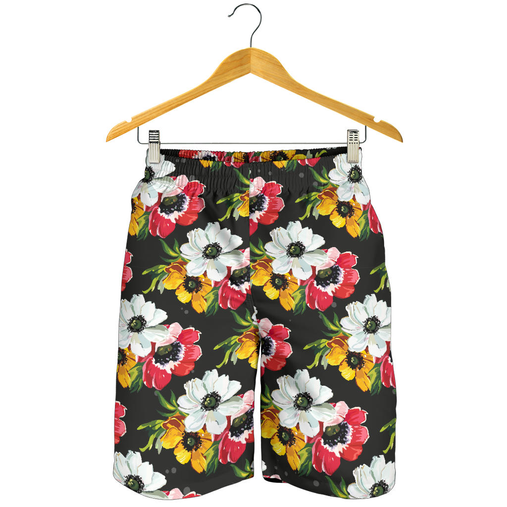 Anemone Pattern Print Design AM07 Mens Shorts