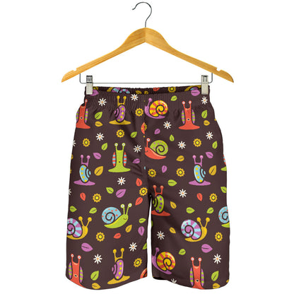 Snail Pattern Print Design 01 Mens Shorts