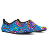 lotus Boho Pattern Print Design LO010 Aqua Water Shoes