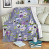 Pansy Pattern Print Design PS05 Fleece Blanket