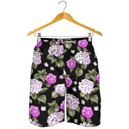 Hydrangea Pattern Print Design HD011 Mens Shorts