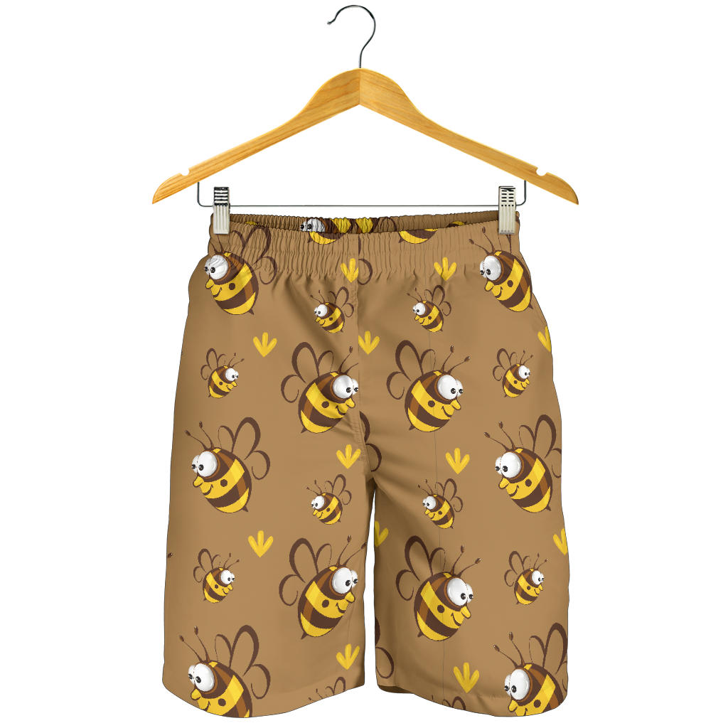 Bee Pattern Print Design BEE09 Mens Shorts