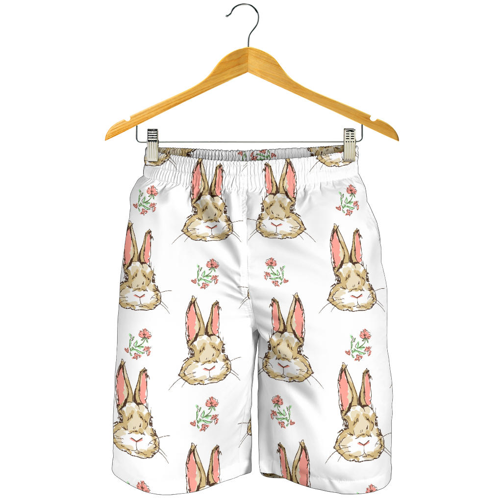 Rabbit Pattern Print Design RB09 Mens Shorts