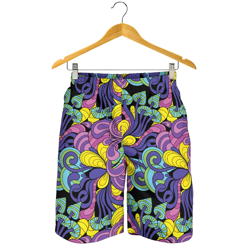 Psychedelic Pattern Print Design A04 Mens Shorts
