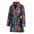 Hawaiian Themed Pattern Print Design H03 Women Bathrobe