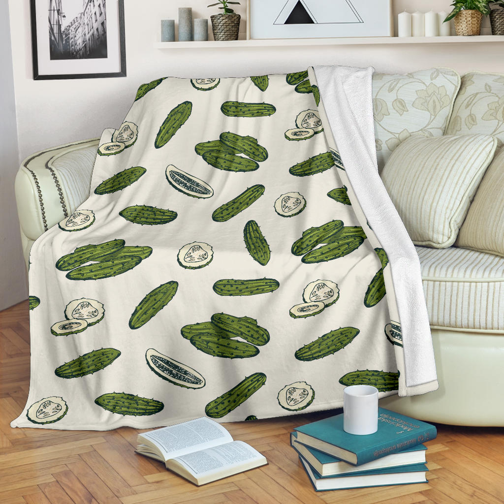 Cucumber Pattern Print Design CC05 Fleece Blanket