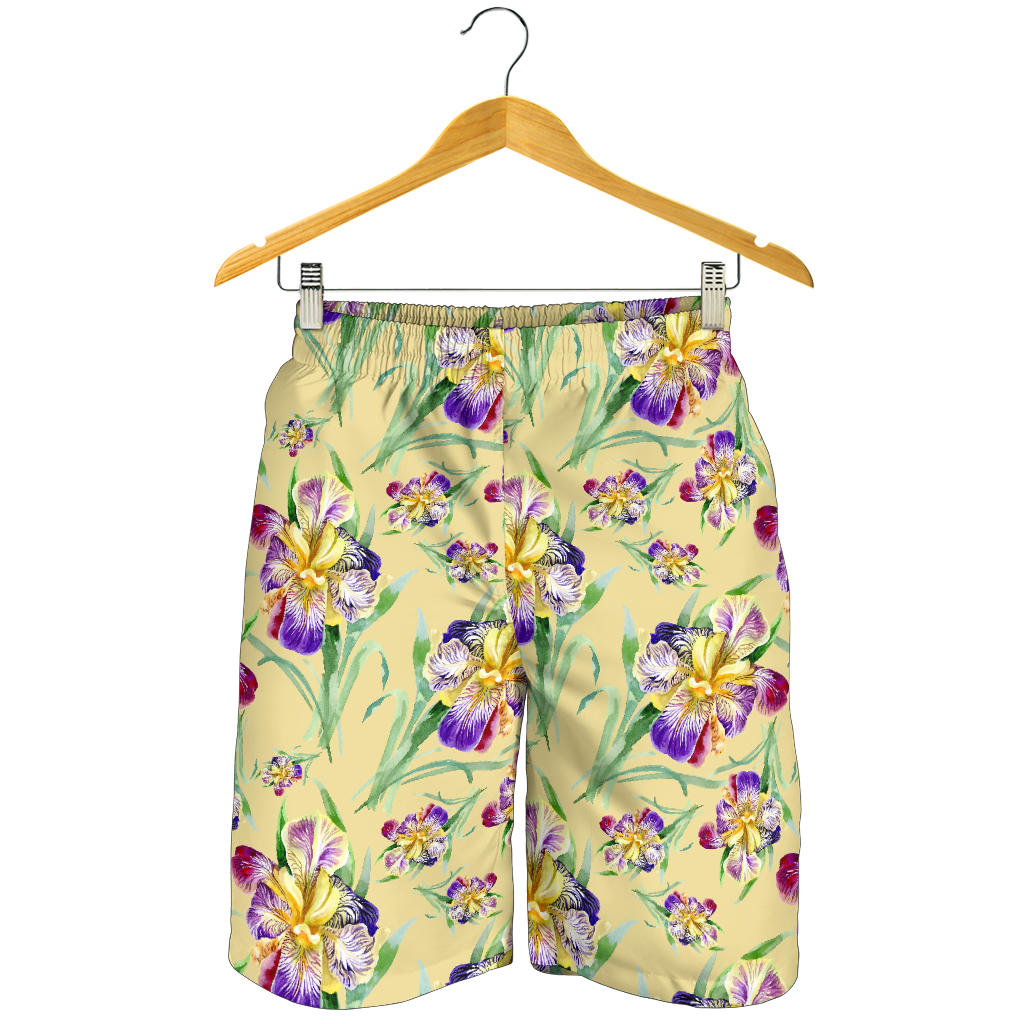 Iris Pattern Print Design IR06 Mens Shorts