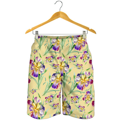 Iris Pattern Print Design IR06 Mens Shorts
