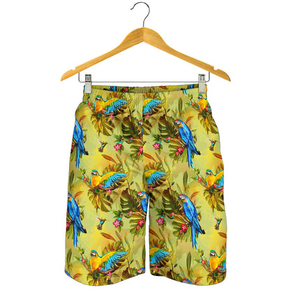 Parrot Pattern Print Design A02 Mens Shorts