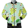 Avocado Pattern Print Design AC011 Men Bomber Jacket