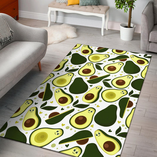 Avocado Pattern Print Design AC06 Area Rugs