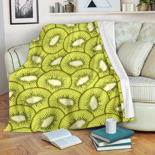 Kiwi Pattern Print Design KW07 Fleece Blanket