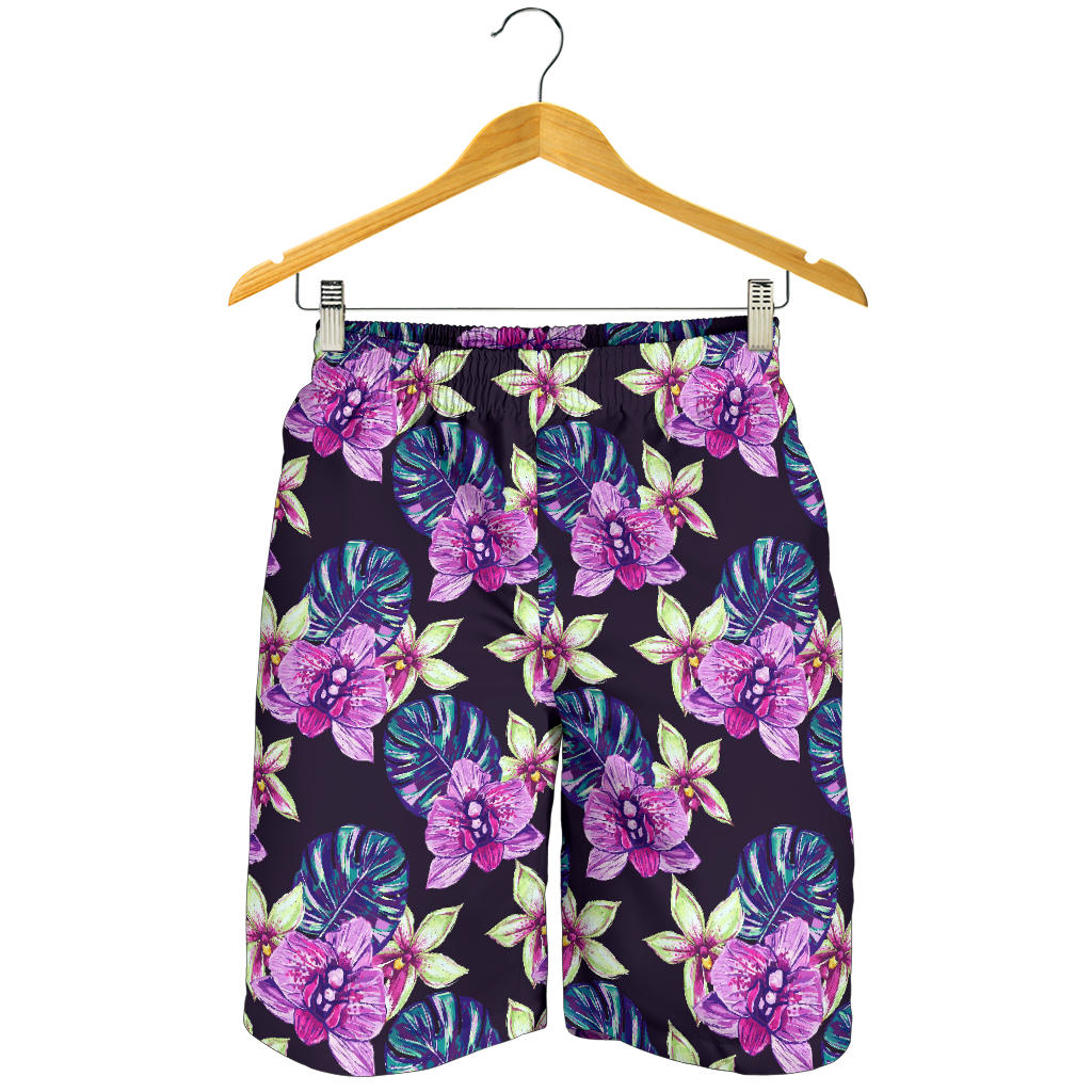 Orchid Pattern Print Design OR010 Mens Shorts