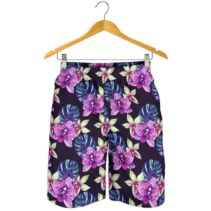 Orchid Pattern Print Design OR010 Mens Shorts