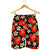 Red Hibiscus Pattern Print Design HB022 Mens Shorts