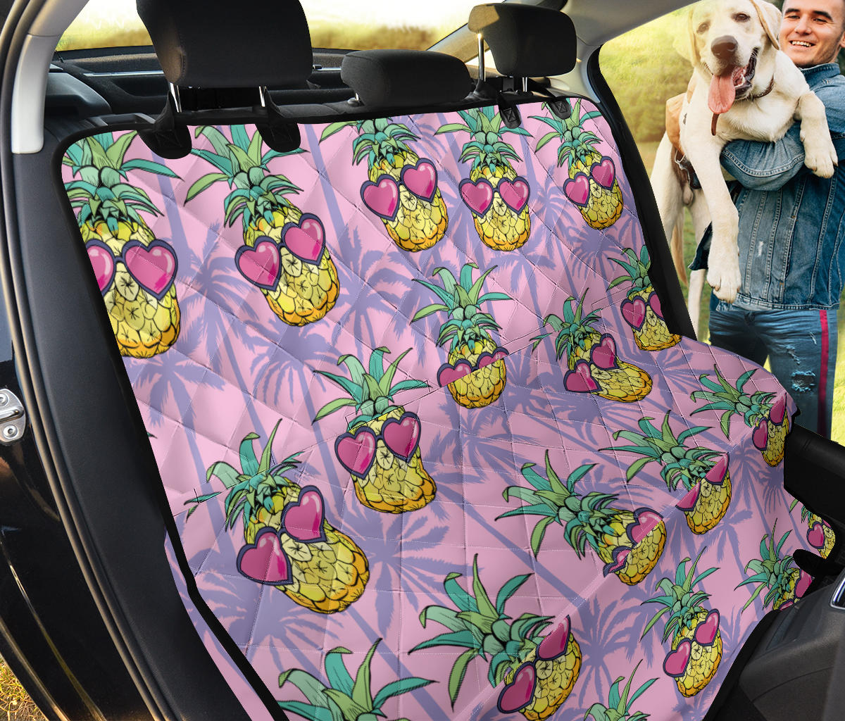 Pineapple Pattern Print Design PP06 Rear Dog  Seat Cover