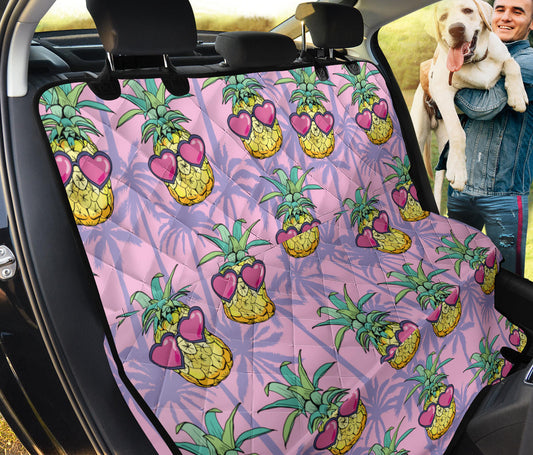 Pineapple Pattern Print Design PP06 Rear Dog  Seat Cover