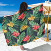 Bird Of Paradise Pattern Print Design BOP09 Sarong Pareo Wrap