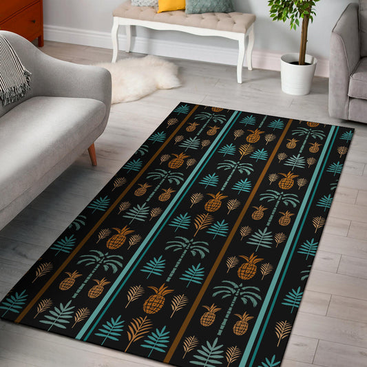 Hawaiian Themed Pattern Print Design H023 Area Rugs