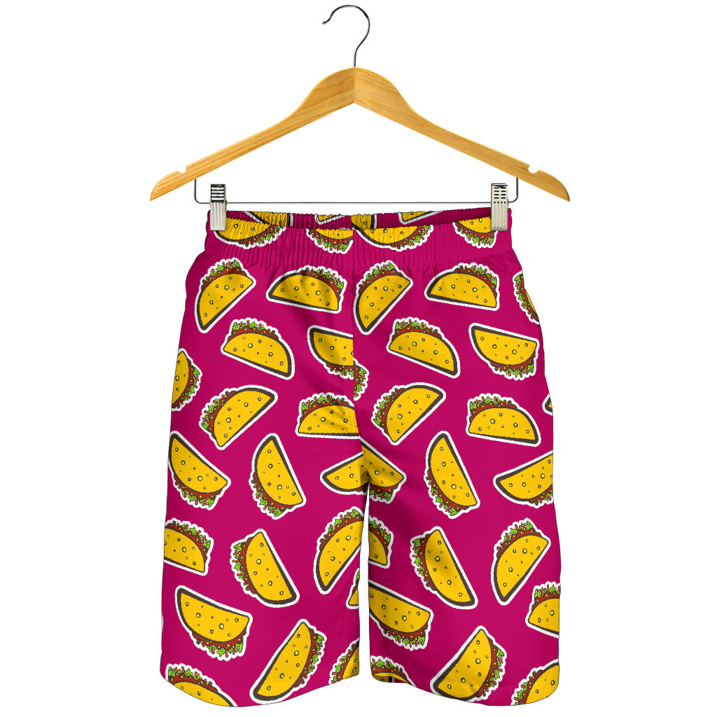 Taco Pattern Print Design TC01 Mens Shorts