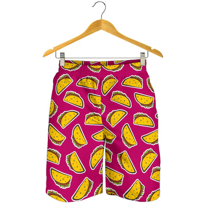 Taco Pattern Print Design TC01 Mens Shorts