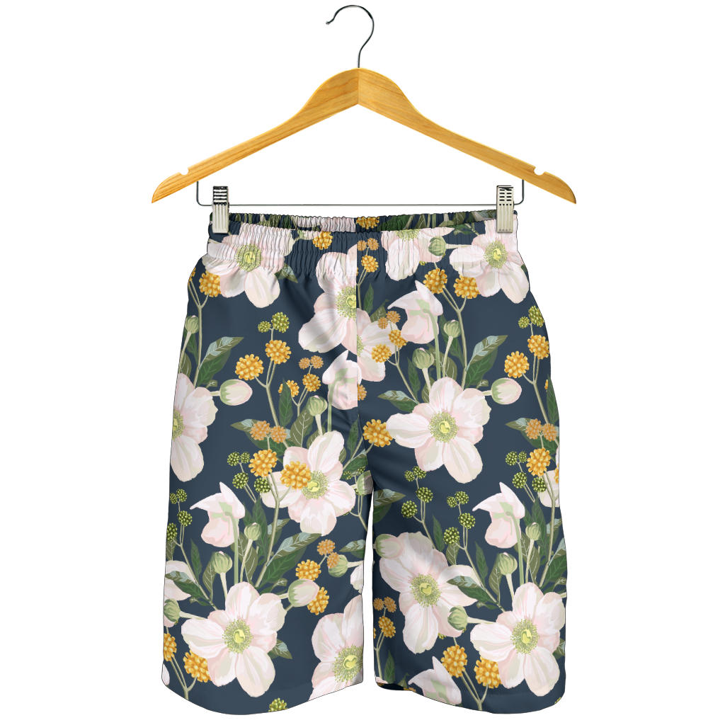 Anemone Pattern Print Design AM04 Mens Shorts