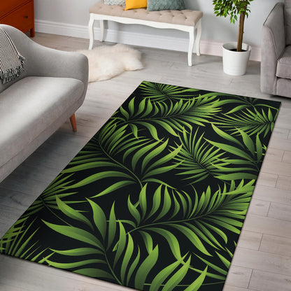Palm Leaves Pattern Print Design PL07 Area Rugs