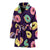 Donut Pattern Print Design DN08 Women Bathrobe