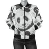 Panda Pattern Print Design A02 Women's Bomber Jacket