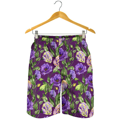 Lisianthus Pattern Print Design LT03 Mens Shorts