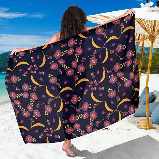 Anemone Pattern Print Design AM012 Sarong Pareo Wrap