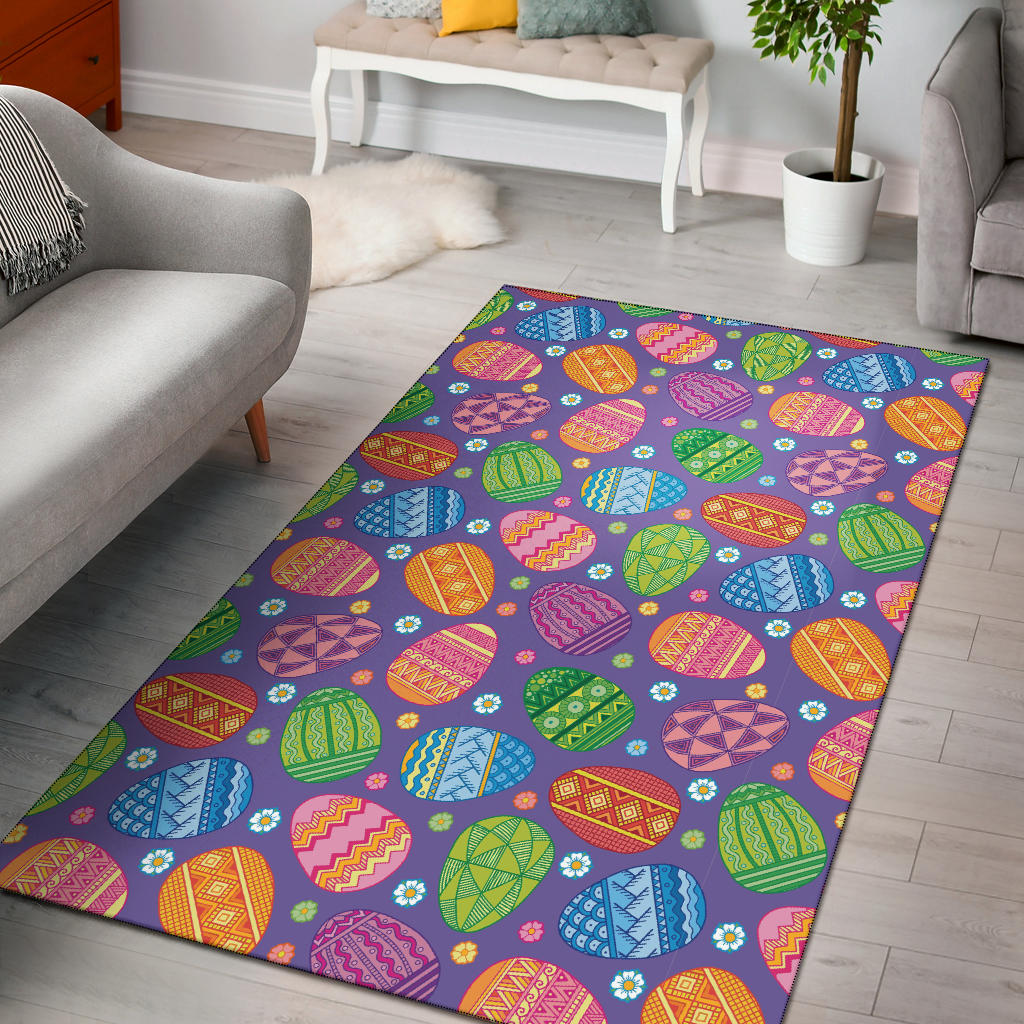 Easter Eggs Pattern Print Design RB010 Area Rugs