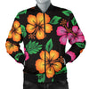 Hibiscus Pattern Print Design HB029 Men Bomber Jacket