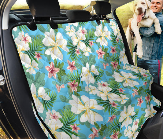 Plumeria Pattern Print Design PM028 Rear Dog  Seat Cover