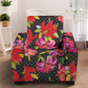 Lily Pattern Print Design LY012 Armchair Slipcover
