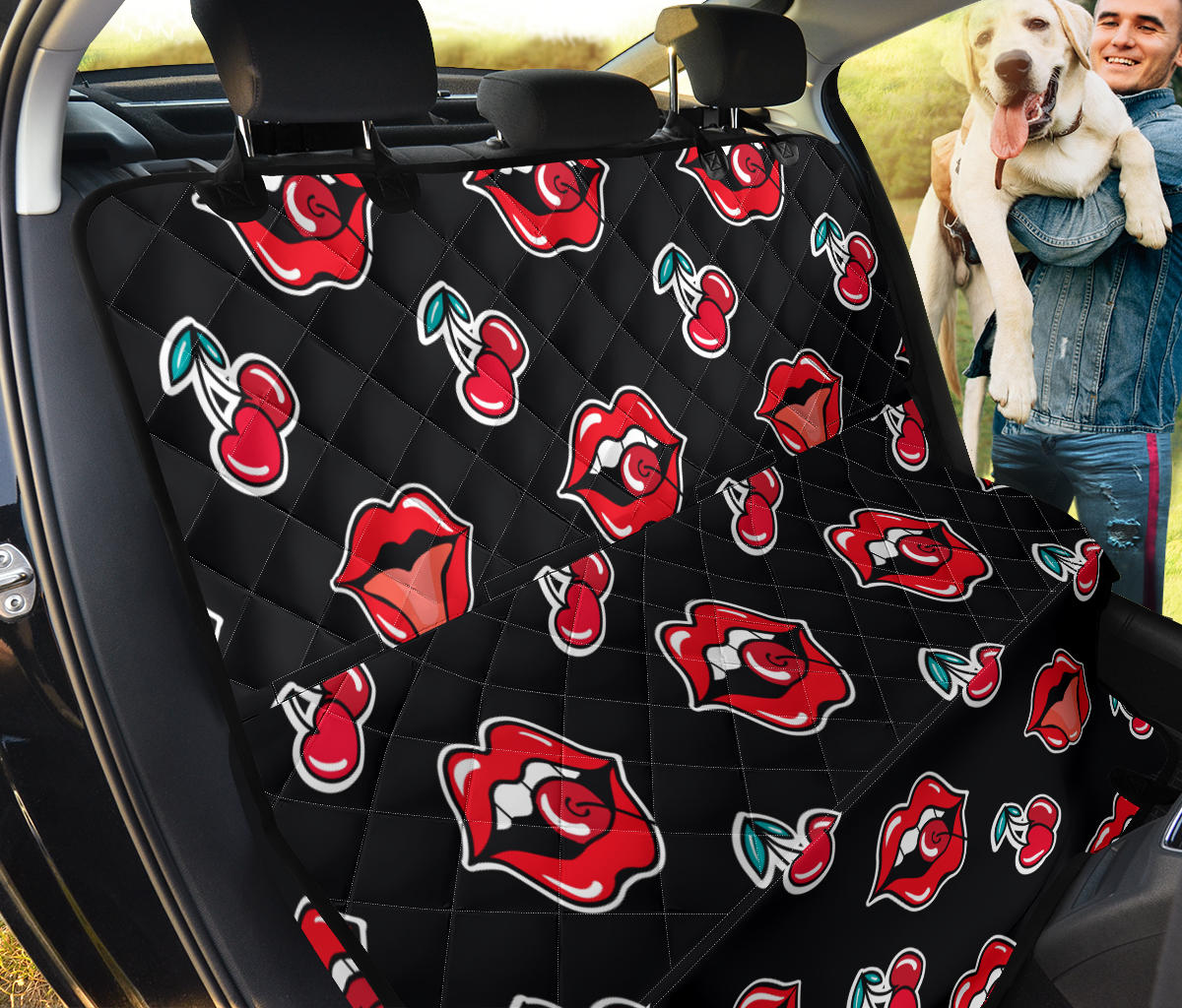 Cherry Pattern Print Design CH04 Rear Dog  Seat Cover