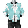 Sea Lion Baby Pattern Print Design 01 Women's Bomber Jacket