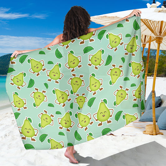 Avocado Pattern Print Design AC011 Sarong Pareo Wrap