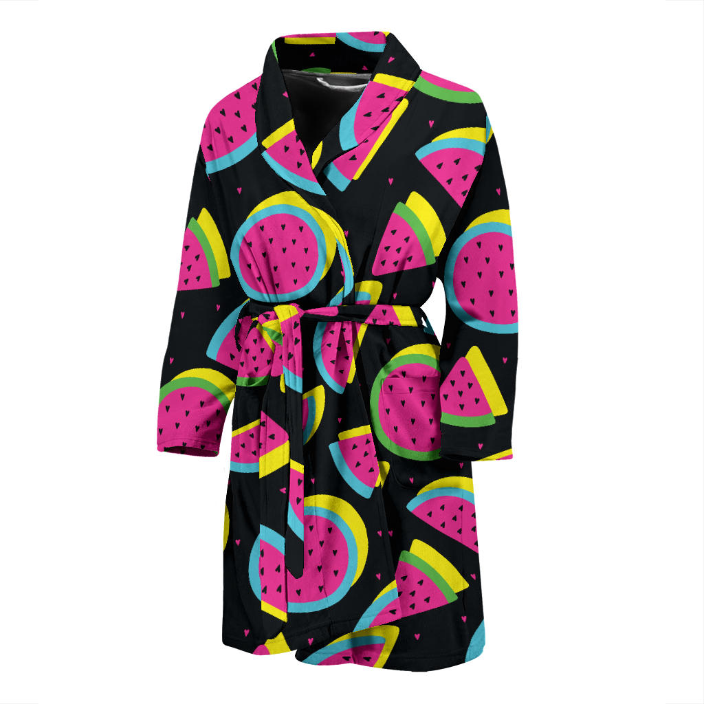 Watermelon Pattern Print Design WM07 Men Bathrobe