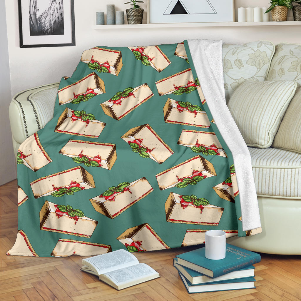 Cheesecake Pattern Print Design CK02 Fleece Blanket