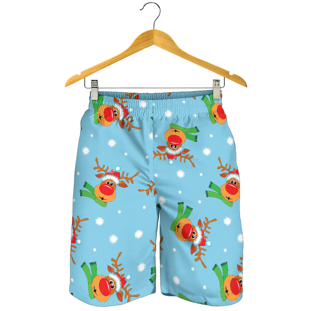 Reindeer cute Pattern Print Design 02 Mens Shorts