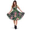 Summer Floral Pattern Print Design SF010 Midi Dress