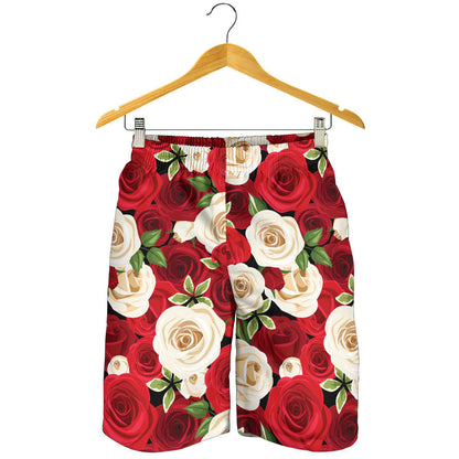 Rose Pattern Print Design RO06 Mens Shorts