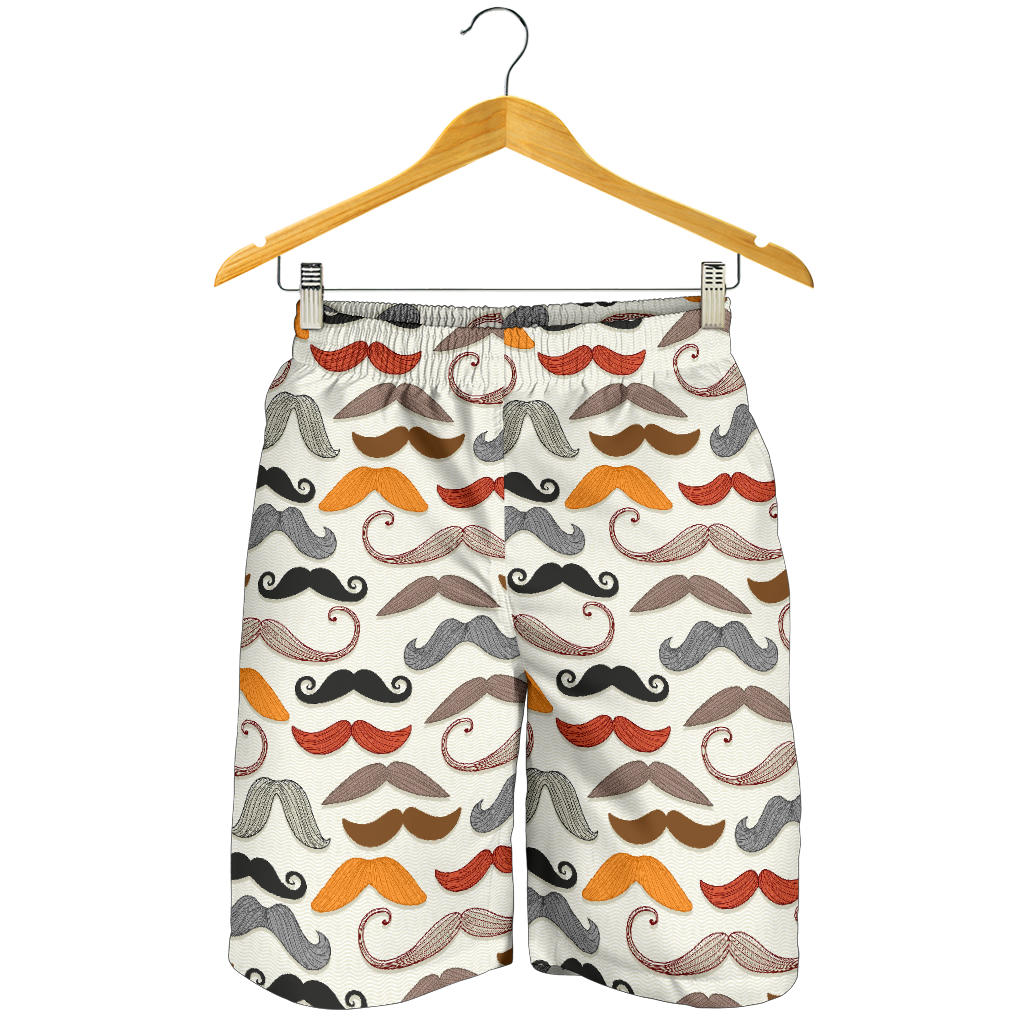 Mustache Pattern Print Design A02 Mens Shorts