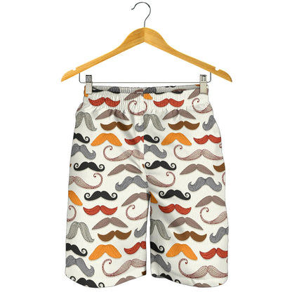 Mustache Pattern Print Design A02 Mens Shorts