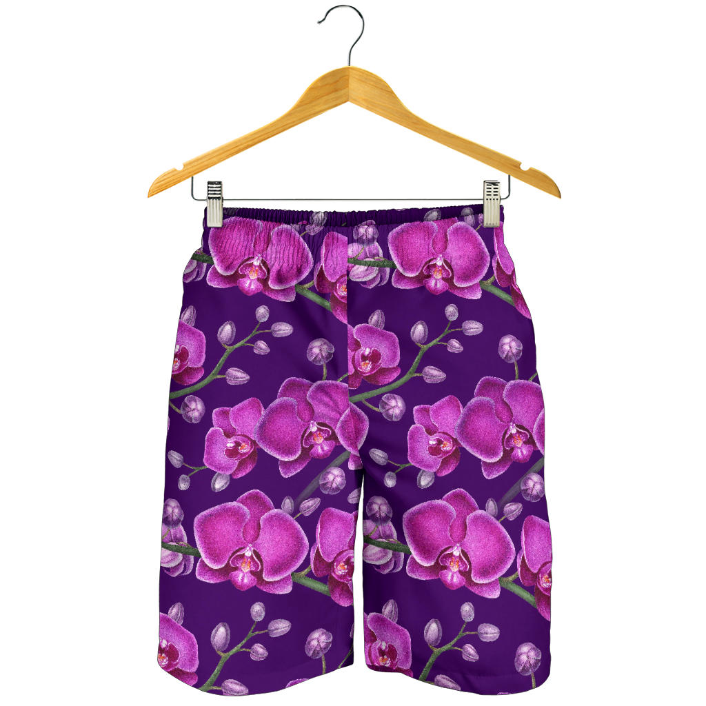 Orchid Pattern Print Design A03 Mens Shorts