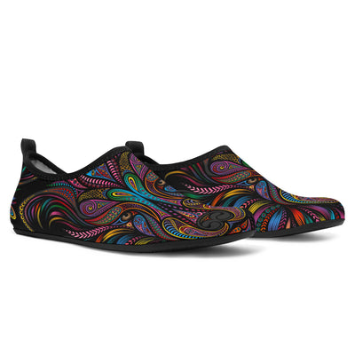 Colorful Art Wolf  Aqua Water Shoes