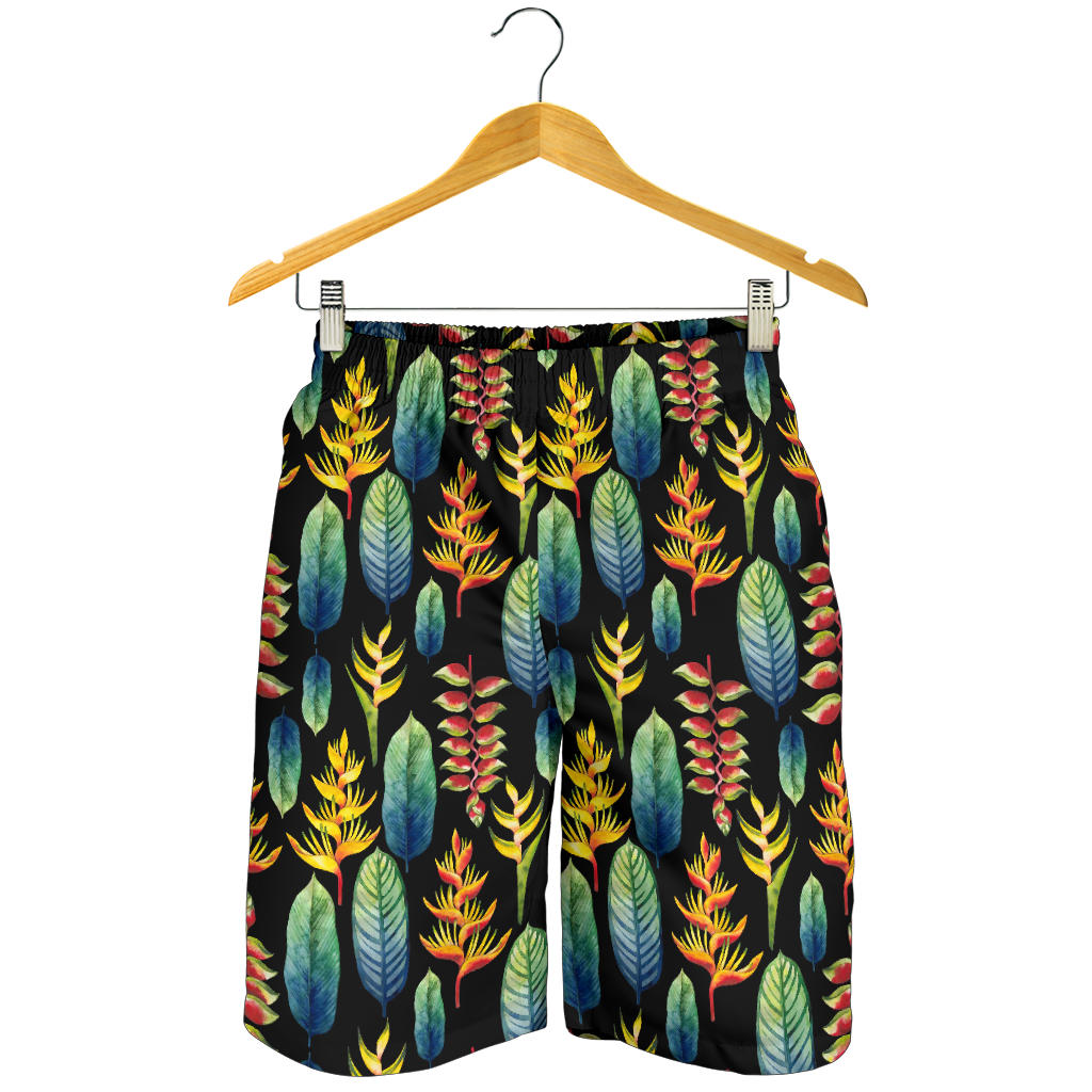 Heliconia Pattern Print Design HL03 Mens Shorts