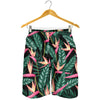 Bird Of Paradise Pattern Print Design BOP03 Mens Shorts